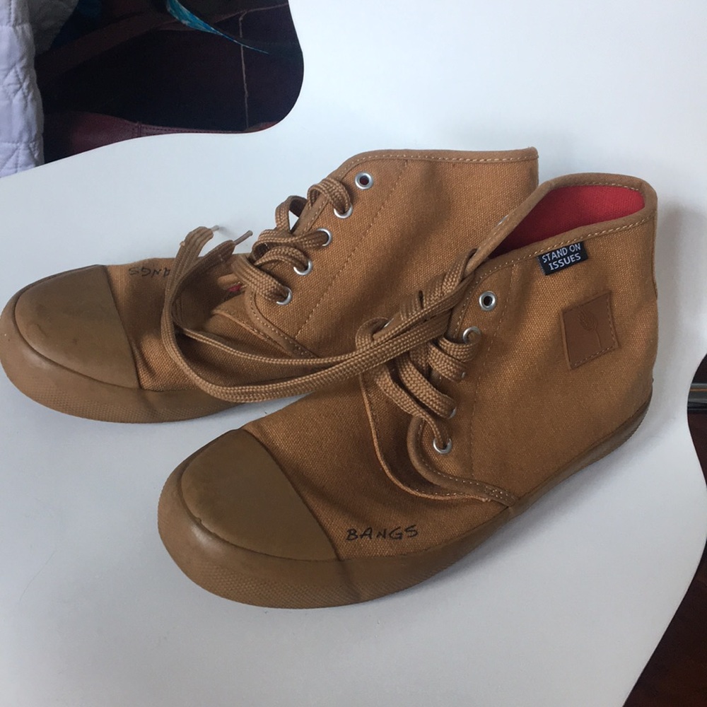 BANGS high top canvas sneakers!